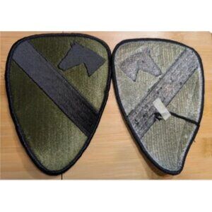 Large Vintage US Army 1st Cavalry Cav Patch New Iron On Od More Recent Horse